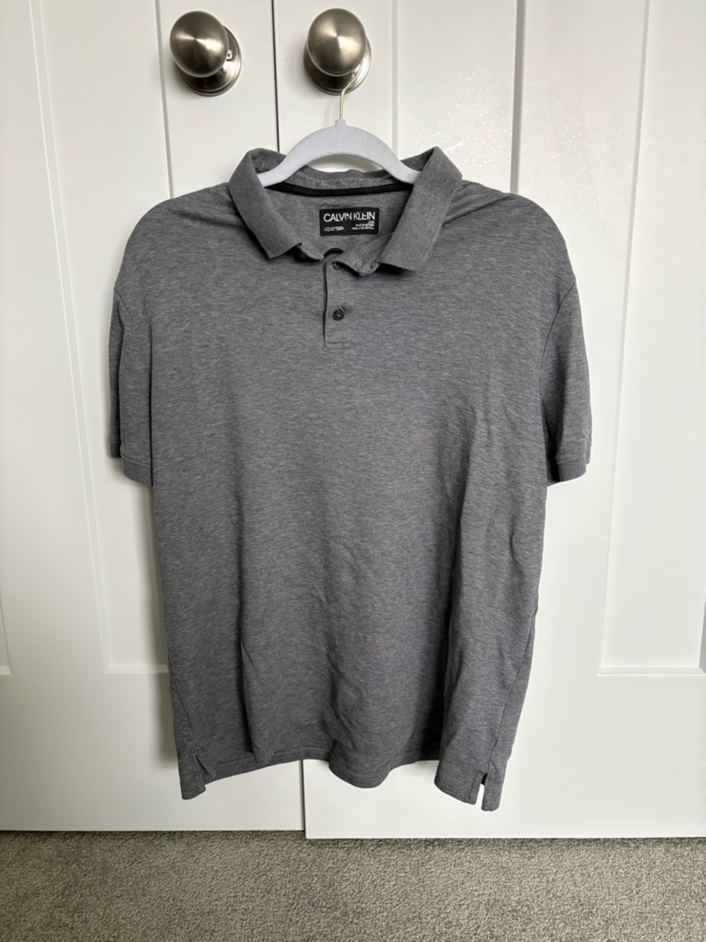 Calvin Klein Men’s Heather Gray Polo